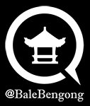logo combination mark BaleBengong untuk warna latar gelap