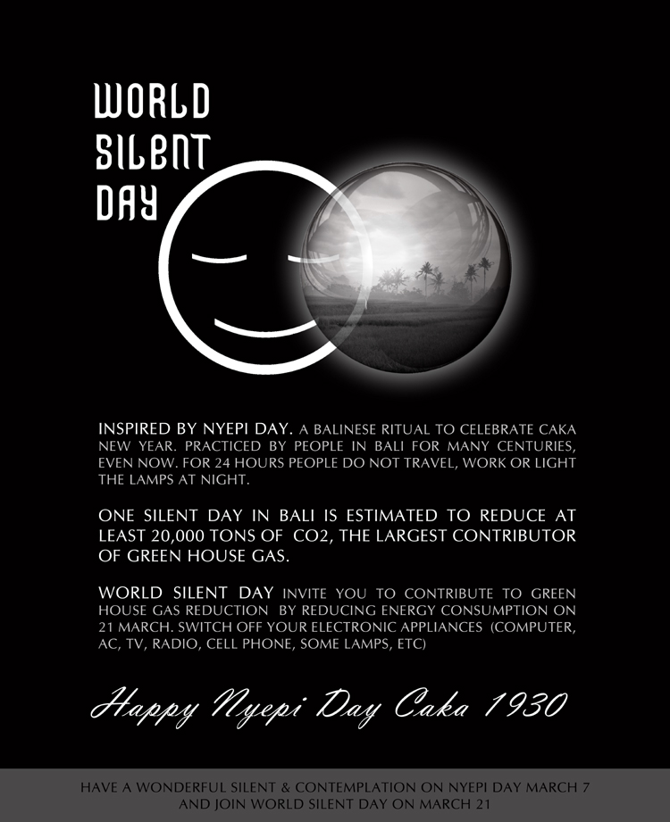 Selamat Nyepi Tahun Saka 1930