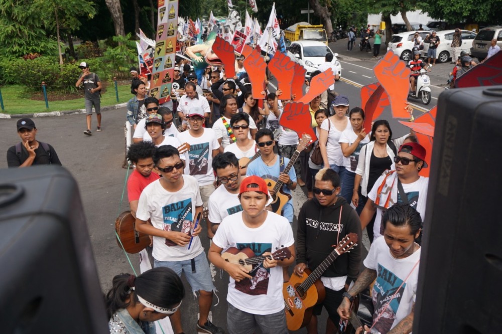 Warga Bali Kembali Aksi Menolak Reklamasi