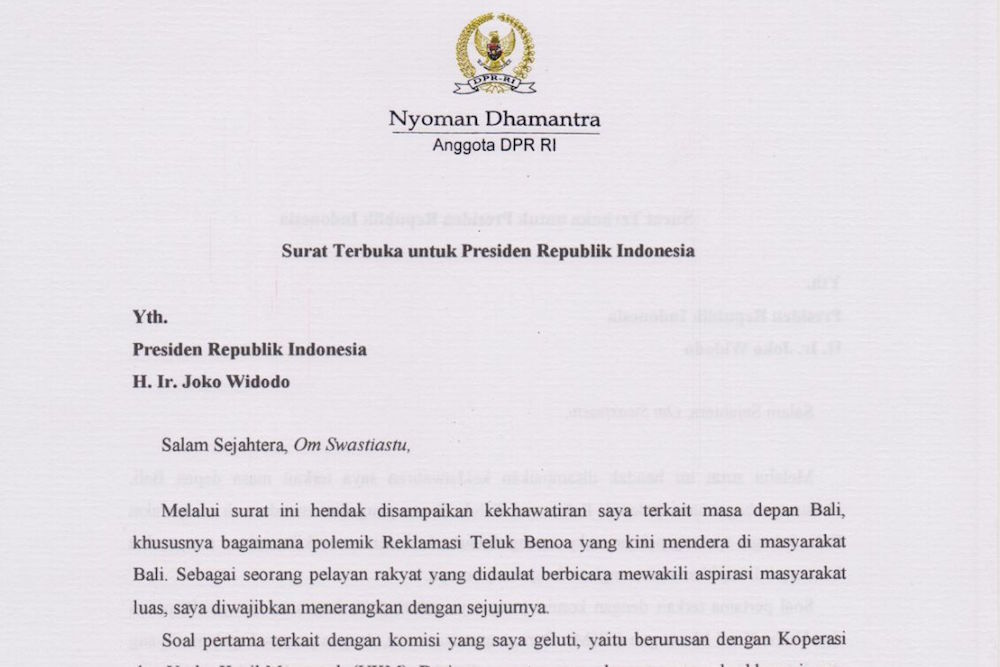 Pak Jokowi, Batalkan Segera Rencana Reklamasi