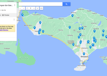Lokasi Terdampak Longsor dan Banjir di Bali