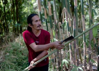 Merintis Desa Bambu yang Hidup di Tigawasa