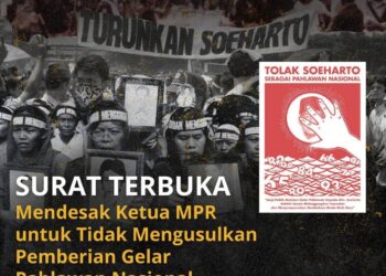 Surat Terbuka Tolak Gelar Pahlawan Nasional untuk Soeharto