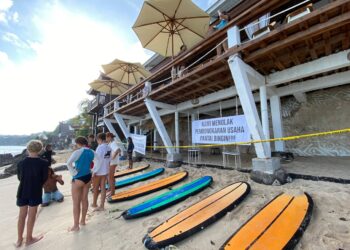 Kondisi Pantai Bingin Pasca Pembongkaran
