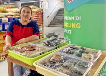 Diorama Pembagian Peran dari Pasar Tradisional